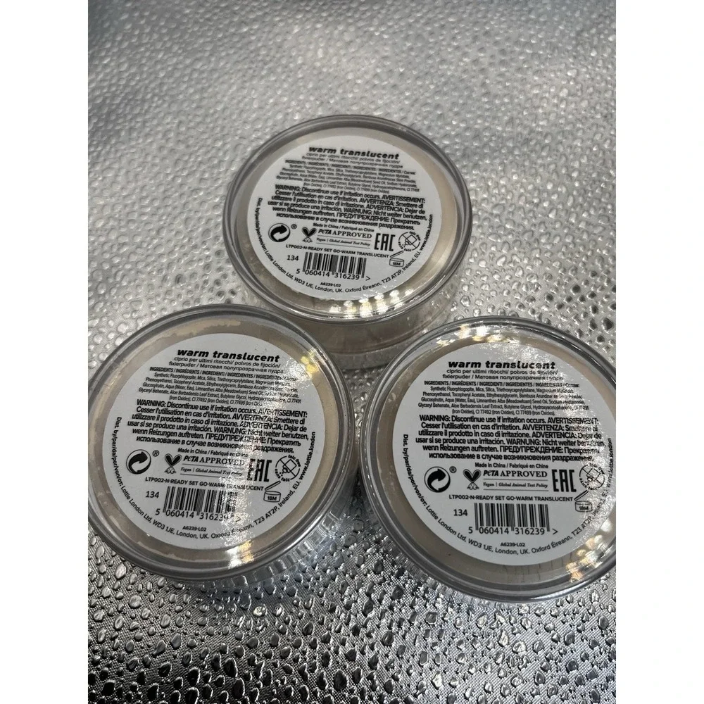 (3) Lottie London Ready Set Go Warm Translucent Setting Powder .52 oz